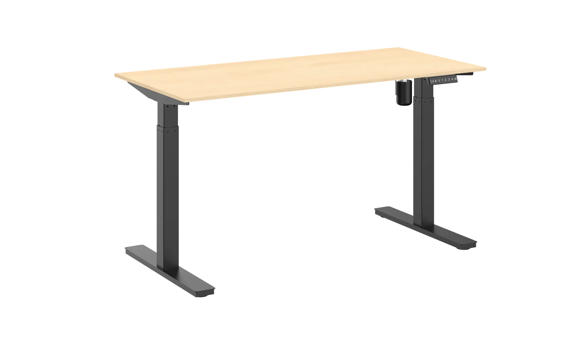 Modern Black Breza Desk Setup
