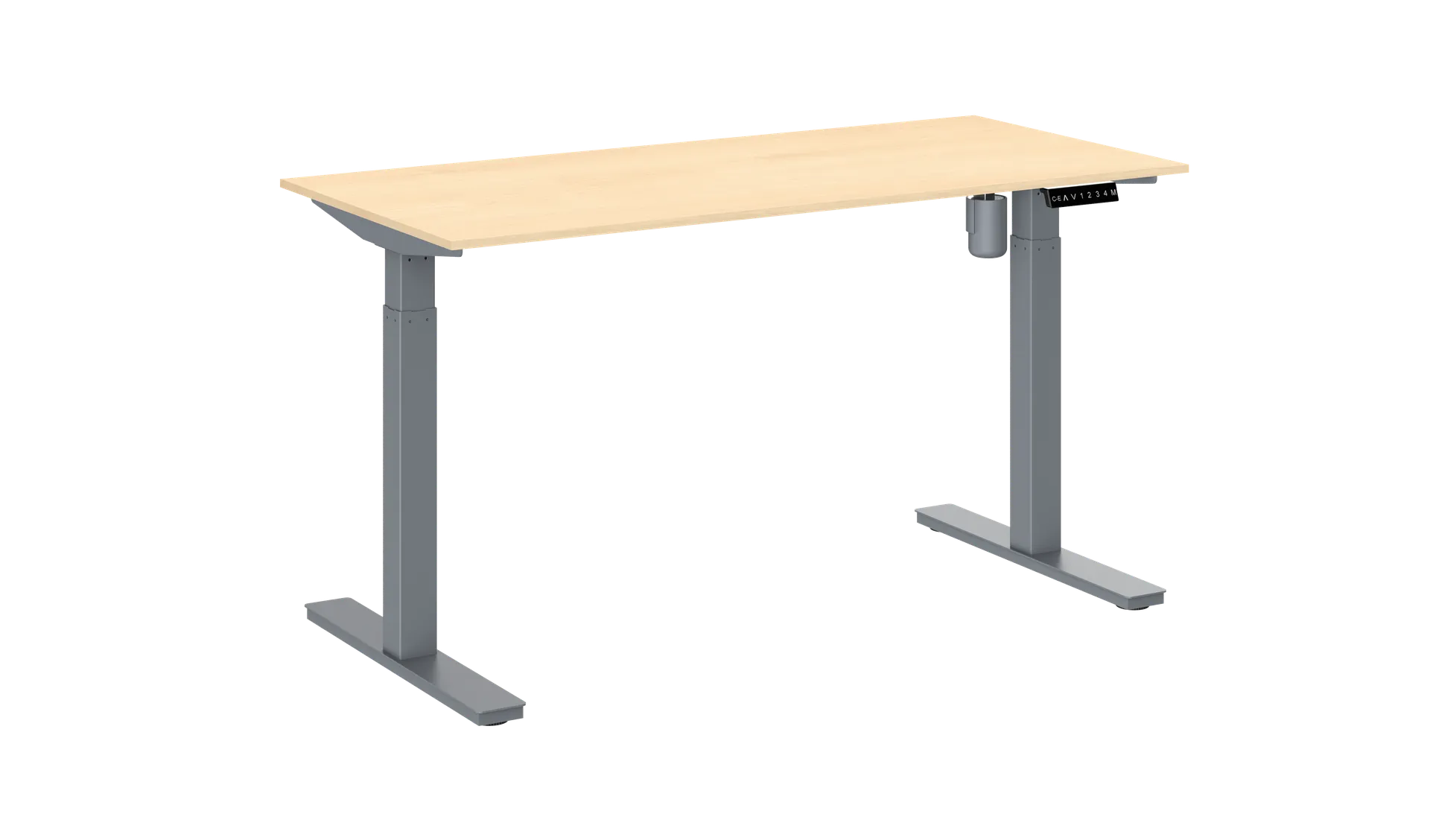 Sleek Gray Breza Standing Desk