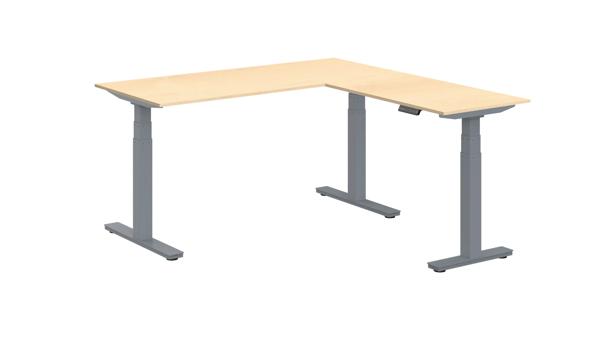 ZF3-90 Series Desk in Gray Breza