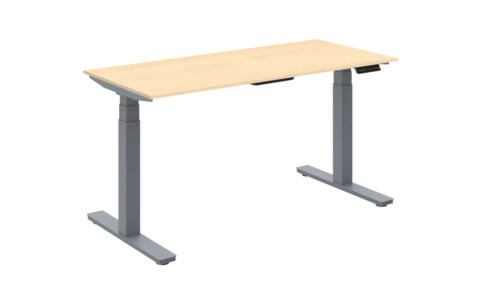 ZFR Series Standing Desk in Gray Breza